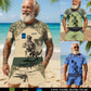 Personalized Netherlands Soldier/ Veteran Camo With Name And Rank Combo T-Shirt + Short 3D Printed  - 17108064