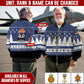 Personalized Netherlands Soldier/Veteran Camo with Name And Rank Sweater All Over Printed - 17298144