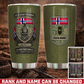 Personalized Norway Veteran/ Soldier With Rank And Name Camo Tumbler - 17727552