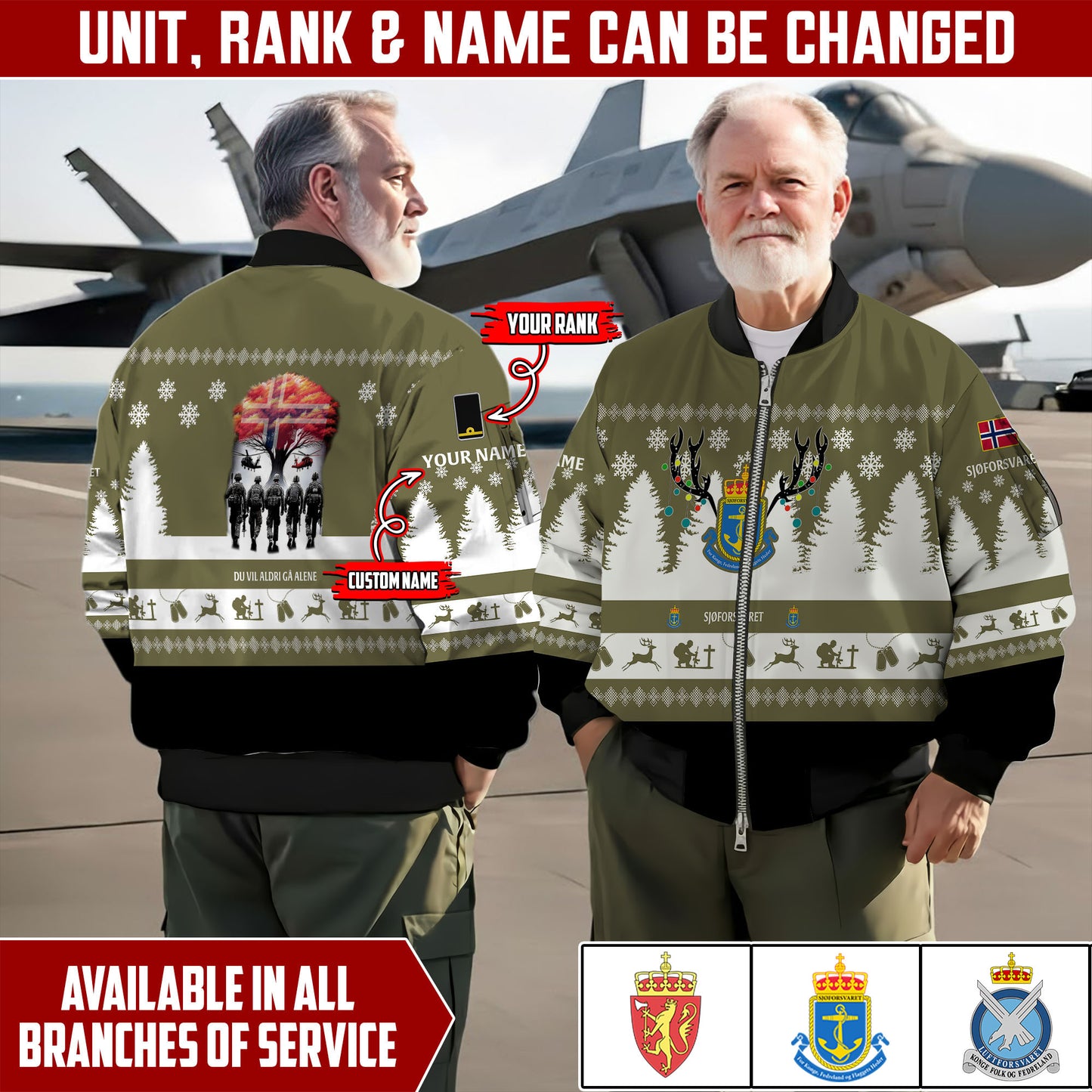 Personalized Norway Soldier/Veteran Camo with Name And Year Sweater All Over Printed - 17298144