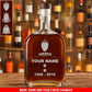 Personalized Norway Soldier/ Veteran With Rank, Name And Year Whiskey Bottle Glass - 17727552