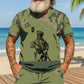 Personalized Norway Soldier/ Veteran Camo With Name And Rank Combo T-Shirt + Short 3D Printed - 17108064