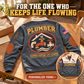 Personalized Plumber PLB03 sweatshirt Facebook ad, Grey, front and back views