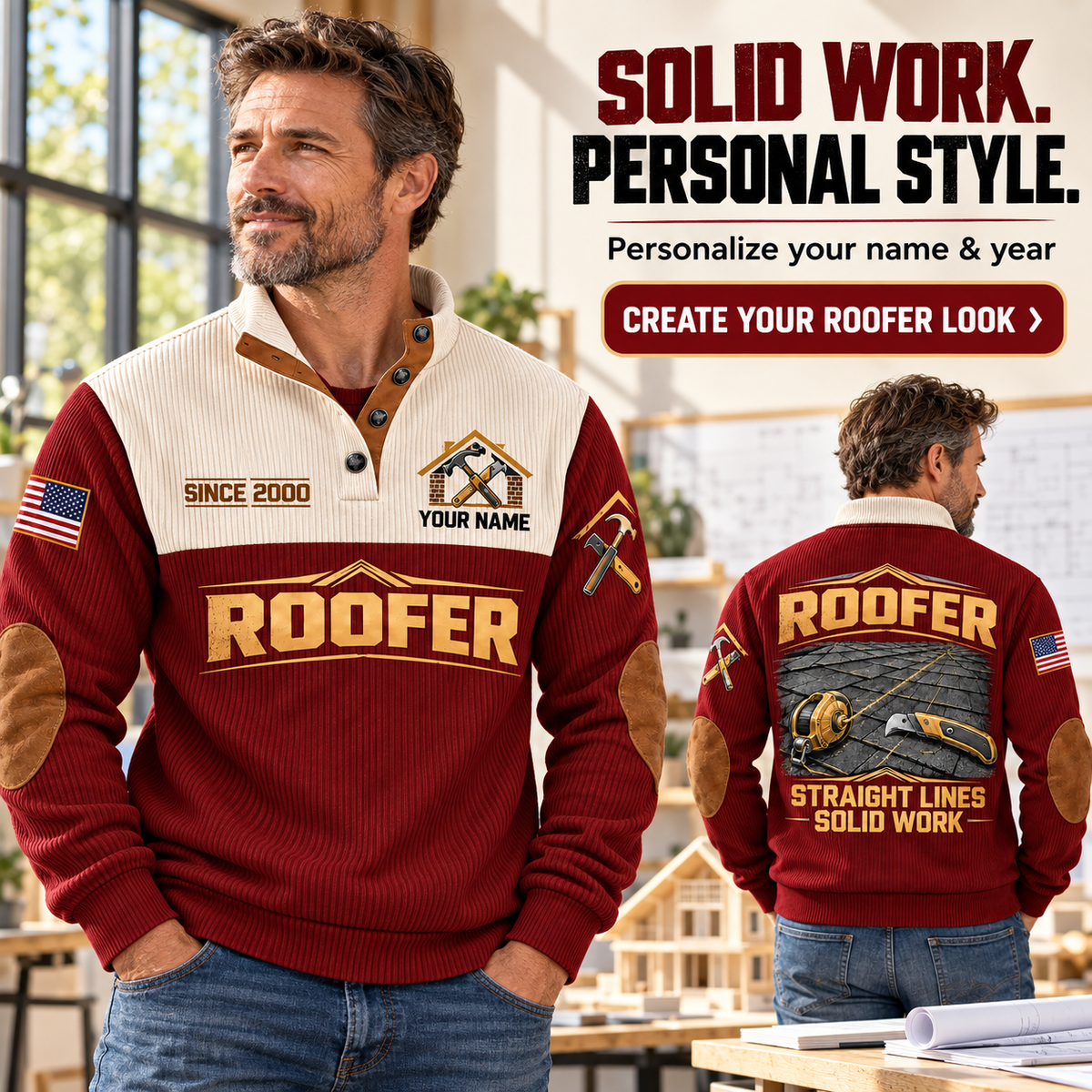 ROF04 personalized sports sweatshirt square advertisement