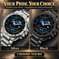 Personalized EMS Stainless Steel Watch - Heritage Dial - advertising image
