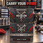 Personalized Mechanic Aluminum Wallet Card - Craft Camo - advertising image
