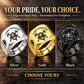 Personalized Fire Fighter Engraved Signet Ring - Classic Emblem - advertising image