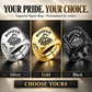 Personalized Roofer Engraved Signet Ring - Classic Emblem - advertising image