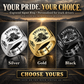 Personalized Trucker Engraved Signet Ring - Classic Emblem - advertising image