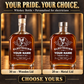 Personalized Electrician Whiskey Bottle - Milestone Label - advertising image