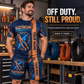 Personalized Electrician T-Shirt and Shorts Set - Split Texture - advertising image