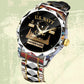 Navy Rating - Personalized US Soldier/ Veteran With Name, Rank And Year Gentleman Crystal Metal Watch - 1777334402