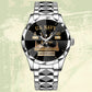 Navy Rating - Personalized US Soldier/ Veteran With Name, Rank And Year Gentleman Crystal Metal Watch - 1777334402