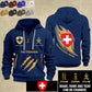 Personalized Swiss Soldier/ Veteran With Name, Year And Rank Zip Hoodie Multicolor - 17365536