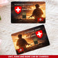 Personalized Swiss Soldier/ Veteran With Rank, Name And Year Aluminum Wallet Card - 1772496