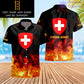 Personalized Swiss Soldier/Veteran Camo with Name, Rank Hawaii All Over Printed - 17259264