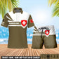 Personalized Swiss Soldier/Veteran with Rank, Year And Name Combo Polo + Short - 17462304