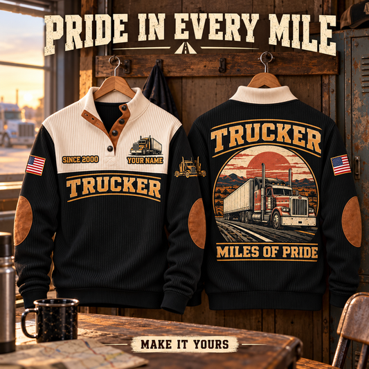 TRK01 Personalized Trucker Miles of Pride Sports Sweatshirt square Facebook advertisement