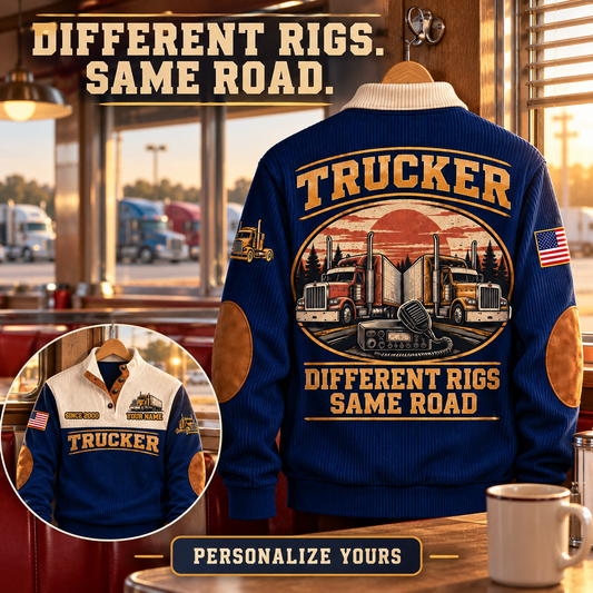 TRK05 Personalized Trucker Road Crew Connection Sports Sweatshirt square Facebook advertisement