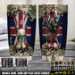 Personalized UK Veteran/ Soldier With Rank And Name Camo Tumbler - 1761264001