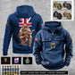 Personalisierter Vintage-Kapuzenpullover mit britischem Soldaten-/Veteranen-Print – 27062401QA