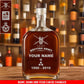 Personalized UK Soldier/ Veteran With Rank, Name And Year Whiskey Bottle Glass - 17727552