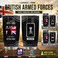 Personalized UK Veteran/ Soldier With Rank And Name Camo Tumbler - 1756080001