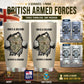 Personalisierter britischer Veteran/Soldat mit Rang, Namensbecher – 17220384