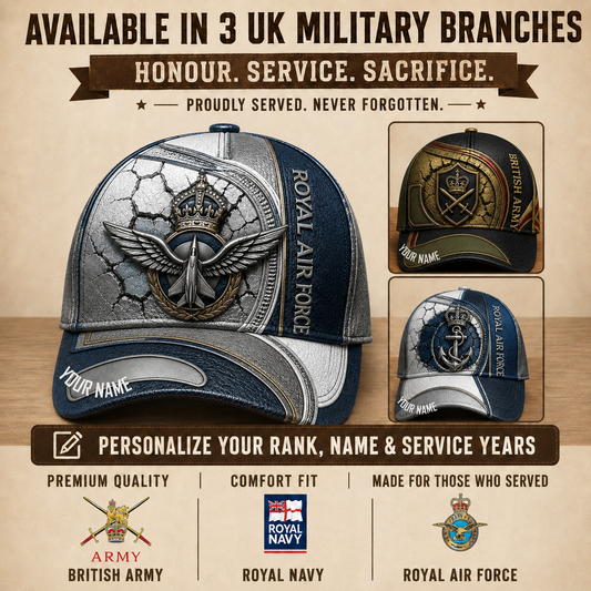 Personalized Name UK Soldier/Veterans All Over Printed Baseball Cap - QK1779667217