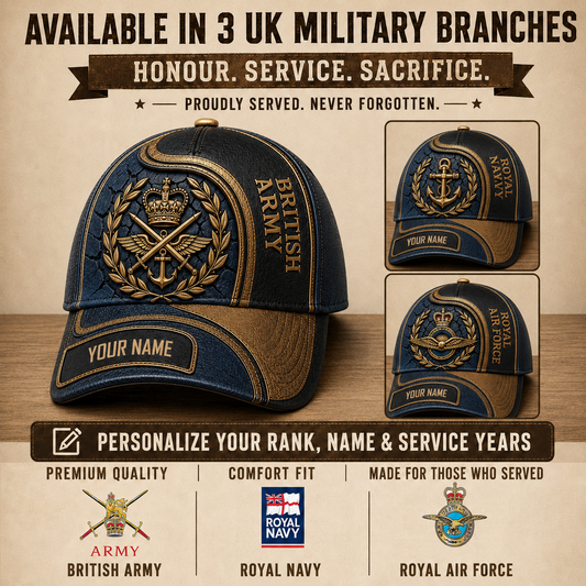 Personalized Name UK Soldier/Veterans All Over Printed Baseball Cap - QK1779667219
