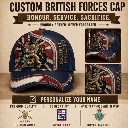 Personalized Name UK Soldier/Veterans All Over Printed Baseball Cap - QK1779667221