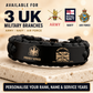 Personalized UK Soldier/ Veteran Engraved Military Paracord Bracelet With Rank, Name and Year - 17753472