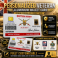 Personalized UK Soldier/ Veteran With Rank, Name And Year Aluminum Wallet Card - 17671392