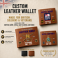 Personalized UK Soldier/ Veteran With Rank, Year And Name Leather Wallet - 17441568