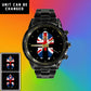 UK Soldier/ Veteran Black Stainless Steel Watch - 17116704