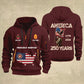 Marines Battalions - Personalized America 250 Years Zip Hoodie Multicolor, Custom U.S. Soldier Branch Hoodie, Happy Independence Day, 4th Of July Zip Hoodie - 1769040002