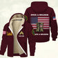 Army Branch - Personalized US Soldier/ Veteran With Name And Rank Hoodie Zip Velvet Coat - 17362944