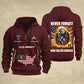 Army Division - Never Forget Our Fallen Heroes 250th USA – Personalized Zip Hoodie Multicolor, 4th of July Zip Hoodie Multicolor, Custom Military Zip Hoodie Multicolor - 17692128