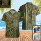 Personalized German Solider/ Veteran Camo With Name And Rank Hawaii Shirt 3D Printed - 0604230005