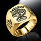 Arborist Classic Emblem ring in Gold, showing CUSTOM NAME and SINCE 2000