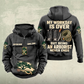 Arborist Never Ends Vintage Hoodie in Dark Gray, front and back views with CUSTOM NAME and SINCE 2000 sample chest text, tree-care graphics, work boots, pruning saw and rope coil.
