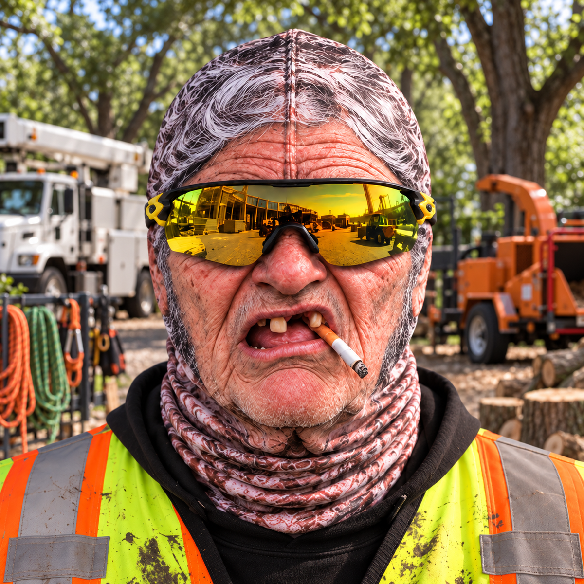 Arborist funny face balaclava - Style 3