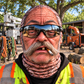 Arborist funny face balaclava - Style 8
