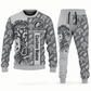 arborist occupation-themed sweater and jogger combo lightgray color with name and company artwork