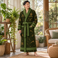 Personalized Arborist Bathrobe - Night Shift lifestyle view