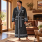 Personalized Arborist Bathrobe - Signature Silhouette lifestyle view