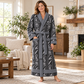 Personalized Arborist Bathrobe - Workbench Stripes lifestyle view