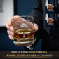Personalized Australia Soldier/ Veteran With Rank, Name and Year Whiskey Glass - 17718048