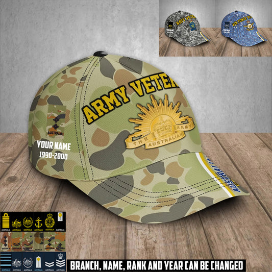 Personalized Rank And Name. Year Australia Soldier/Veterans Baseball Cap - 1759795202