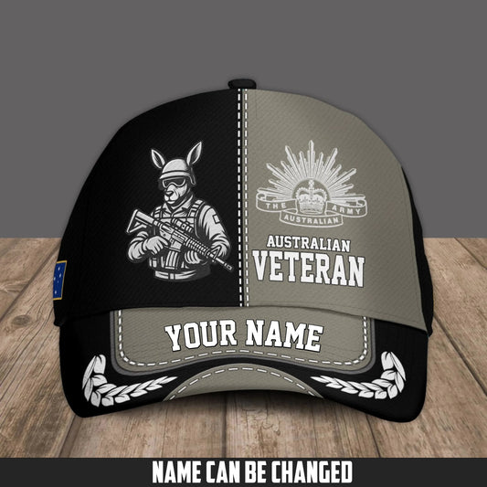 Personalized Name Australia Soldier/Veterans Baseball Cap - 1759881601